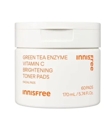 Innisfree Green Tea Enzyme Vitamin C Brightening Toner Pads