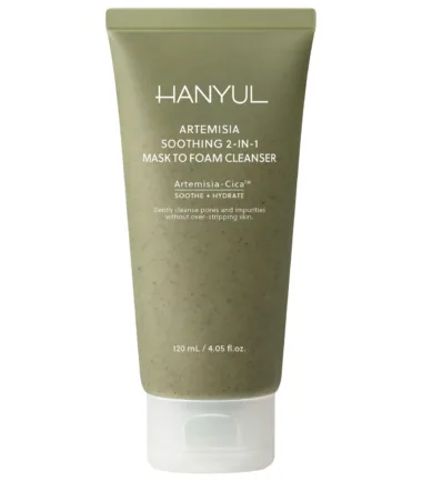 HANYUL Artemisia Soothing 2-in-1 Mask to Foam Cleanser